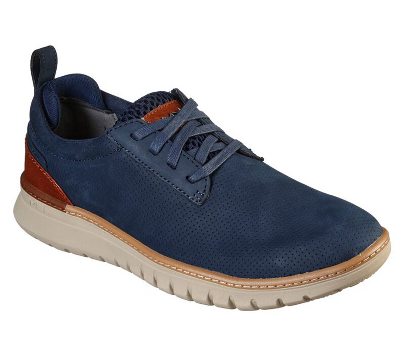 Skechers Neo Casual - Landmark - Mens Lace Up Shoes Navy [AU-ZN7611]